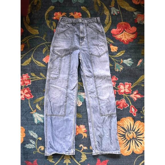 Re/Done Superhigh Workwear Jeans Size 27 - Picture 8 of 12